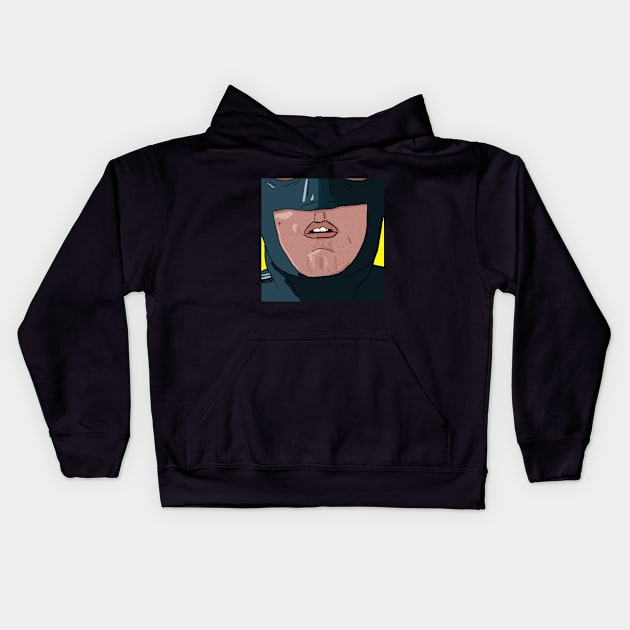 Batflecks chin Kids Hoodie by Scribbles_an_nibbles